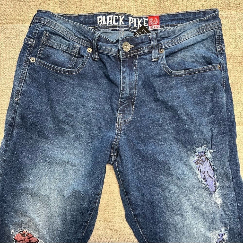 Black Pike Skinny Jeans Size 32x32